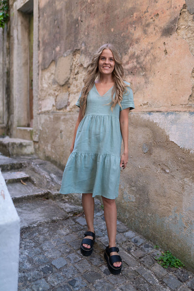 Layered Dress, Desert Sage