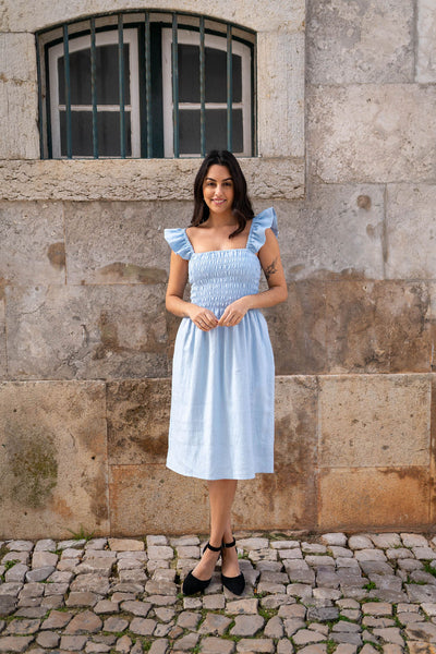 Ariela Dress, Sky Blue