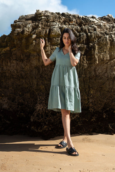 Layered Dress, Desert Sage