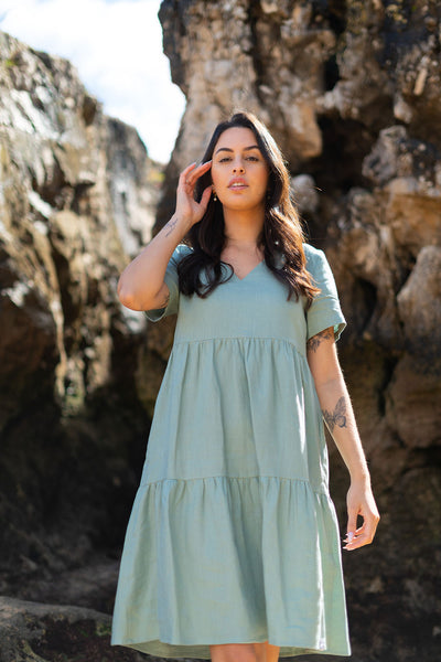 Layered Dress, Desert Sage