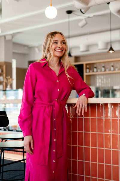 Chloe Dress, Candy Pink