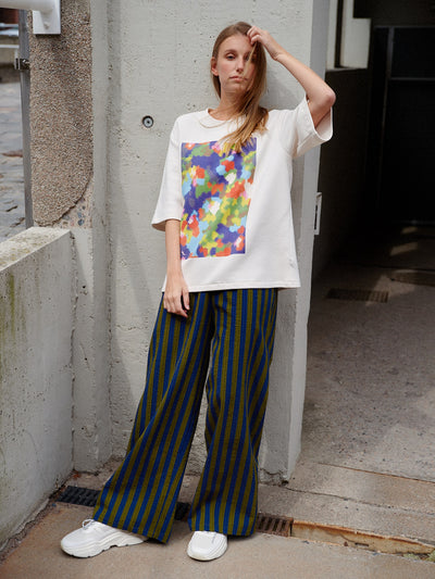Stripy Seersucker Pants