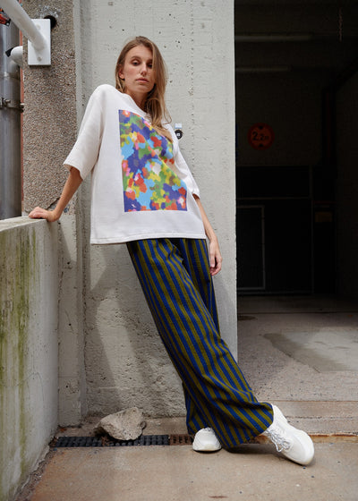 Stripy Seersucker Pants