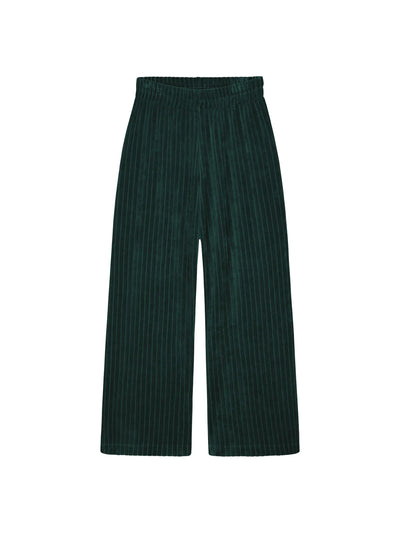 Velour Rib Pants, Dark Sea