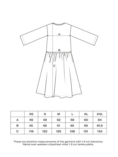 Peach Botania muslin dress