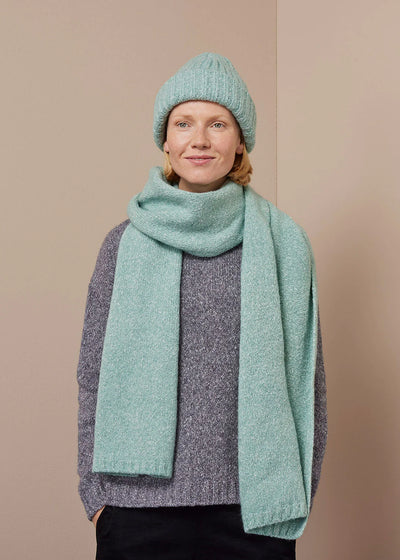 O-neck Pullover Fluffy Knit, Granit Grey