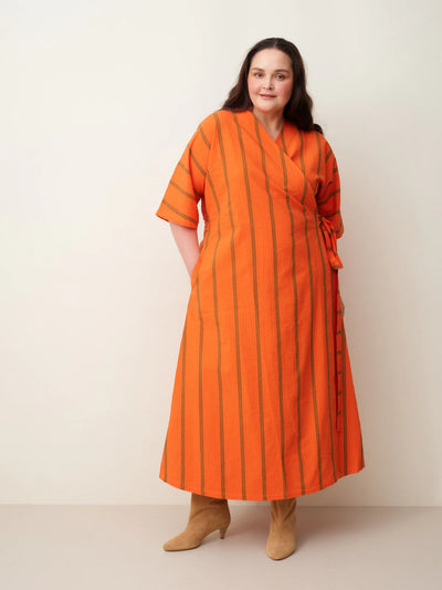 Seersucker Wrap Dress, Scarlett