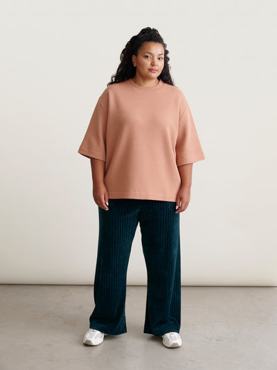 Honeycomb T-shirt, Mocha
