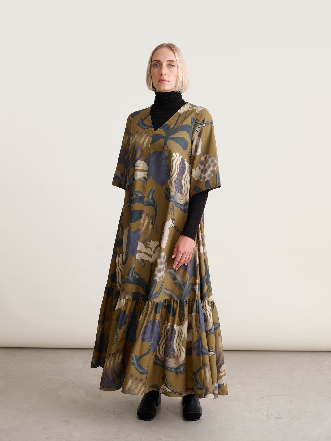 Sea Flowers Maxi Dress