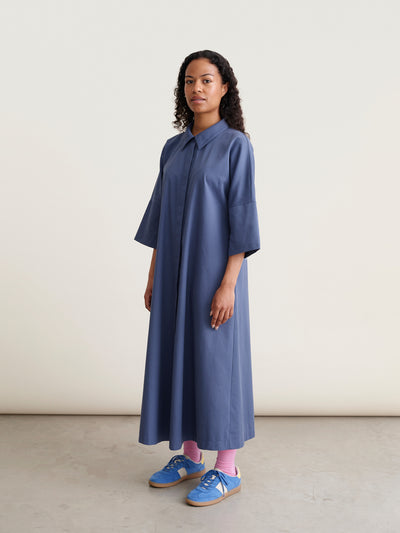 Twill Dress, Vintage Indigo