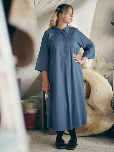 Twill Dress, Vintage Indigo