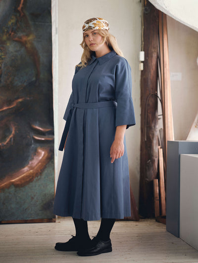 Twill Dress, Vintage Indigo