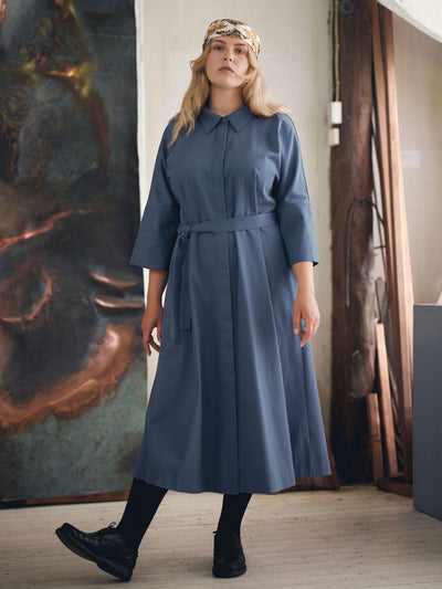 Twill Dress, Vintage Indigo