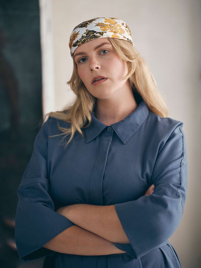 Twill Dress, Vintage Indigo