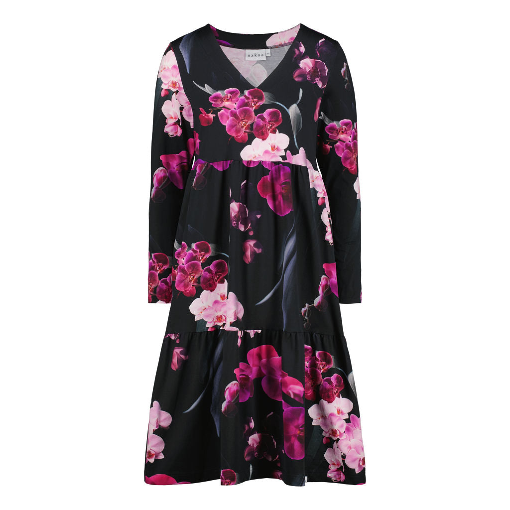 Amelie Layered Dress, Orchid