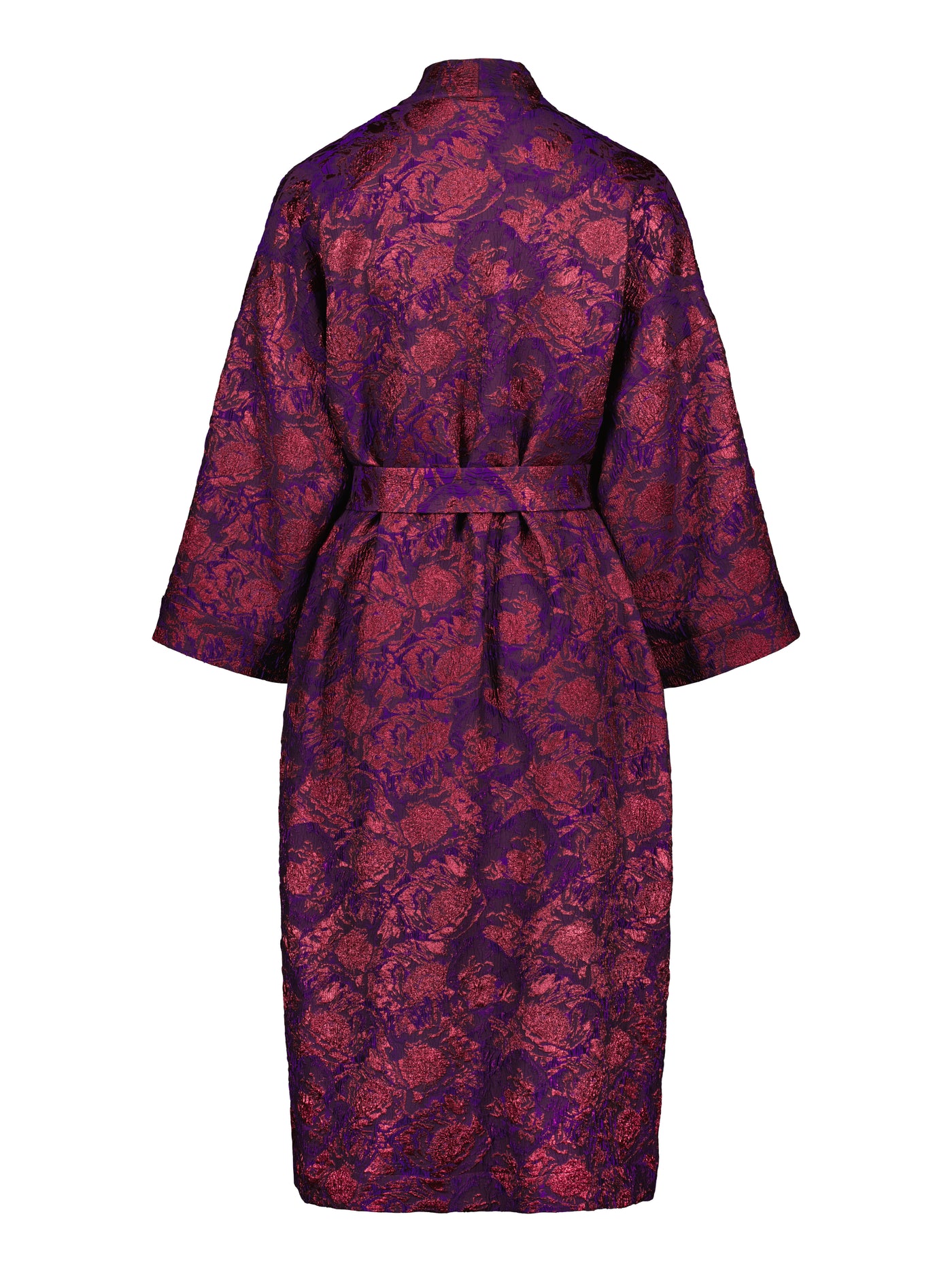 Astoria Kimono Jacket, Red Lilac Florals
