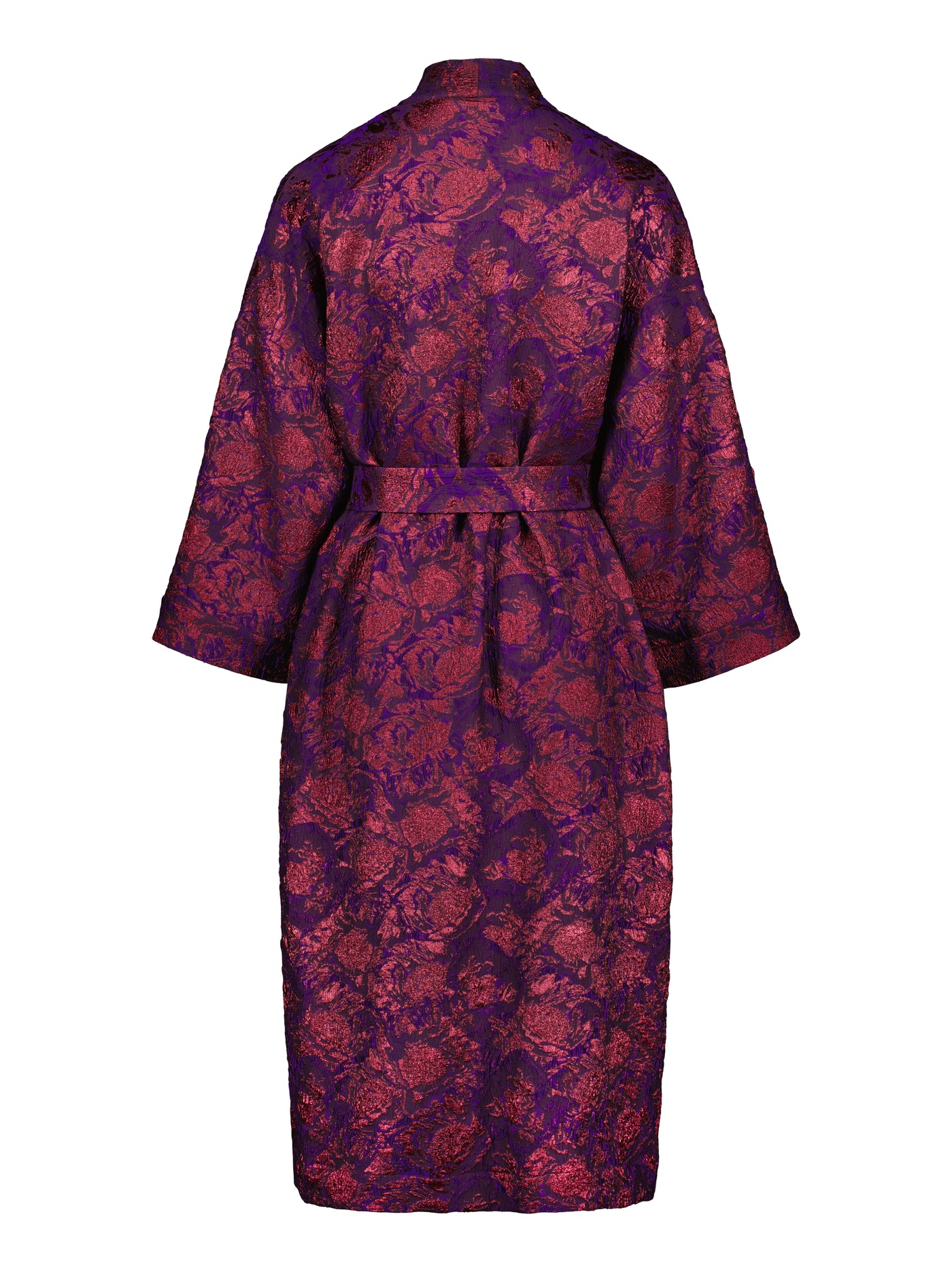 Astoria Kimono Jacket, Red Lilac Florals
