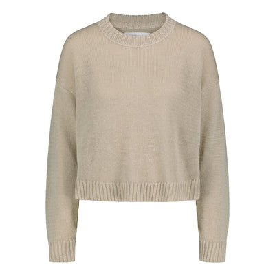 Crew Neck Linen Sand