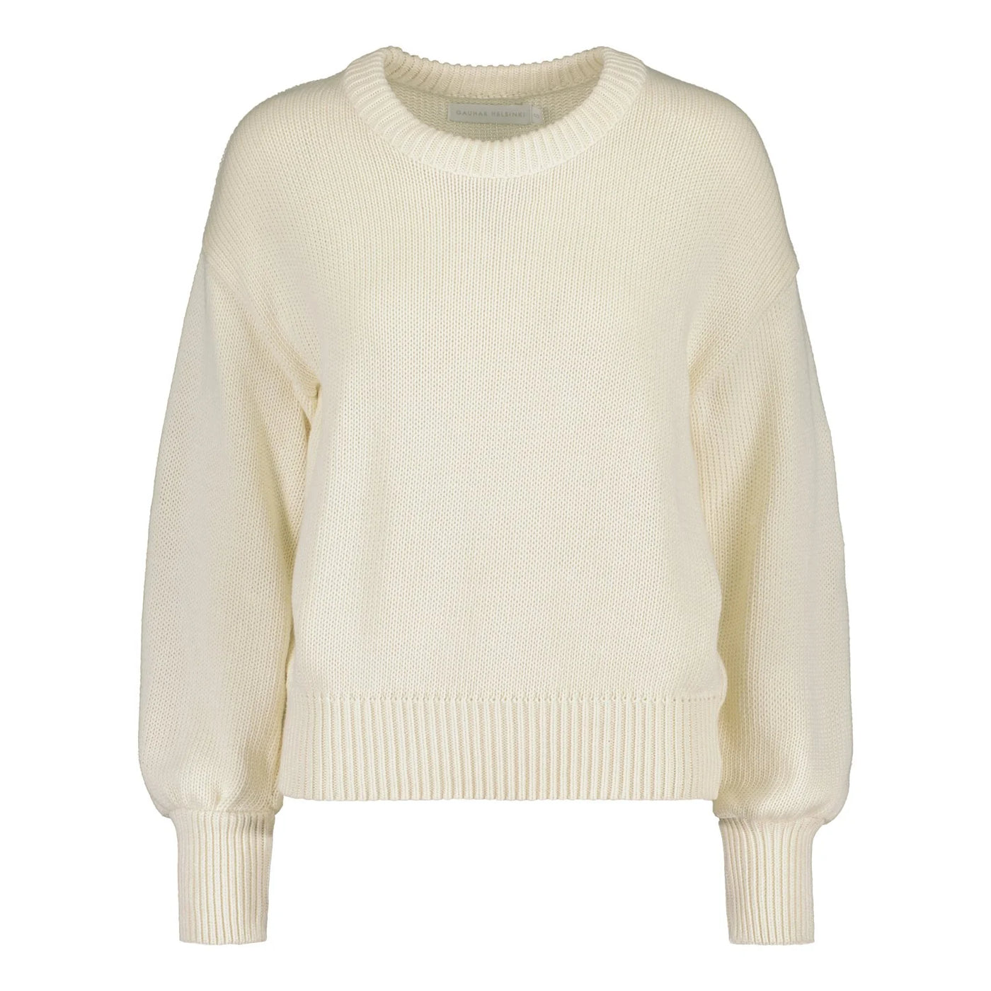 Cropped Cotton Knit, Ivory