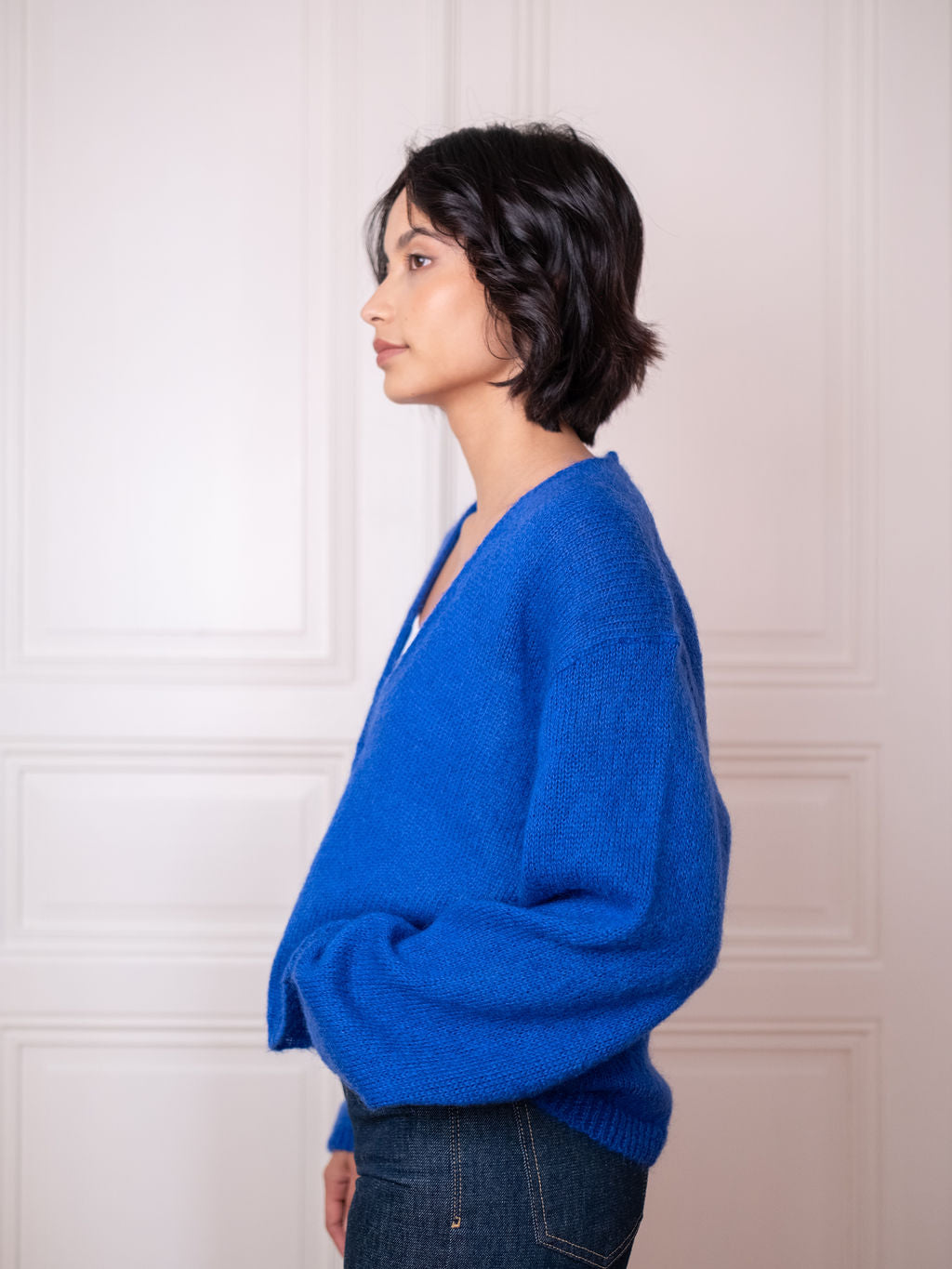 Cardigan V, Blue Boost