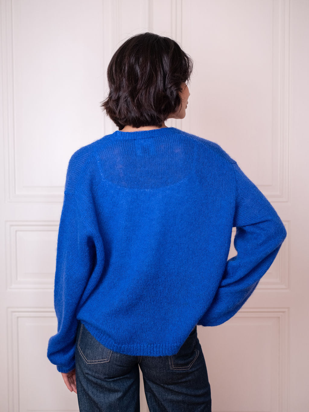 Cardigan V, Blue Boost