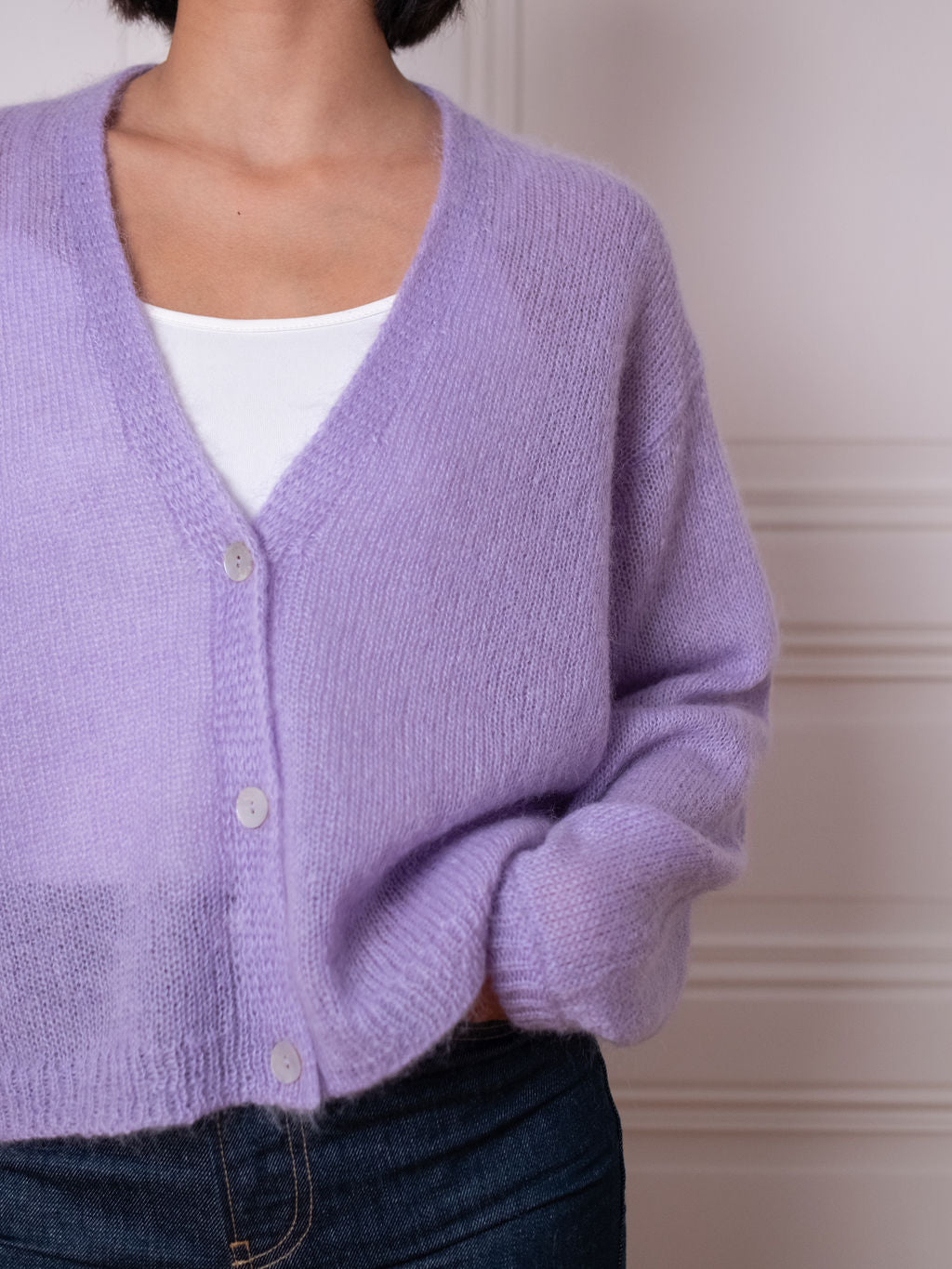 Cardigan V, Lavender Lush