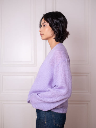 Cardigan V, Lavender Lush