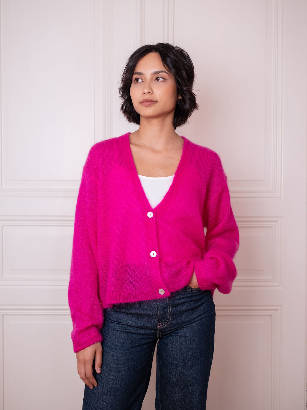 Cardigan V, Think Pink