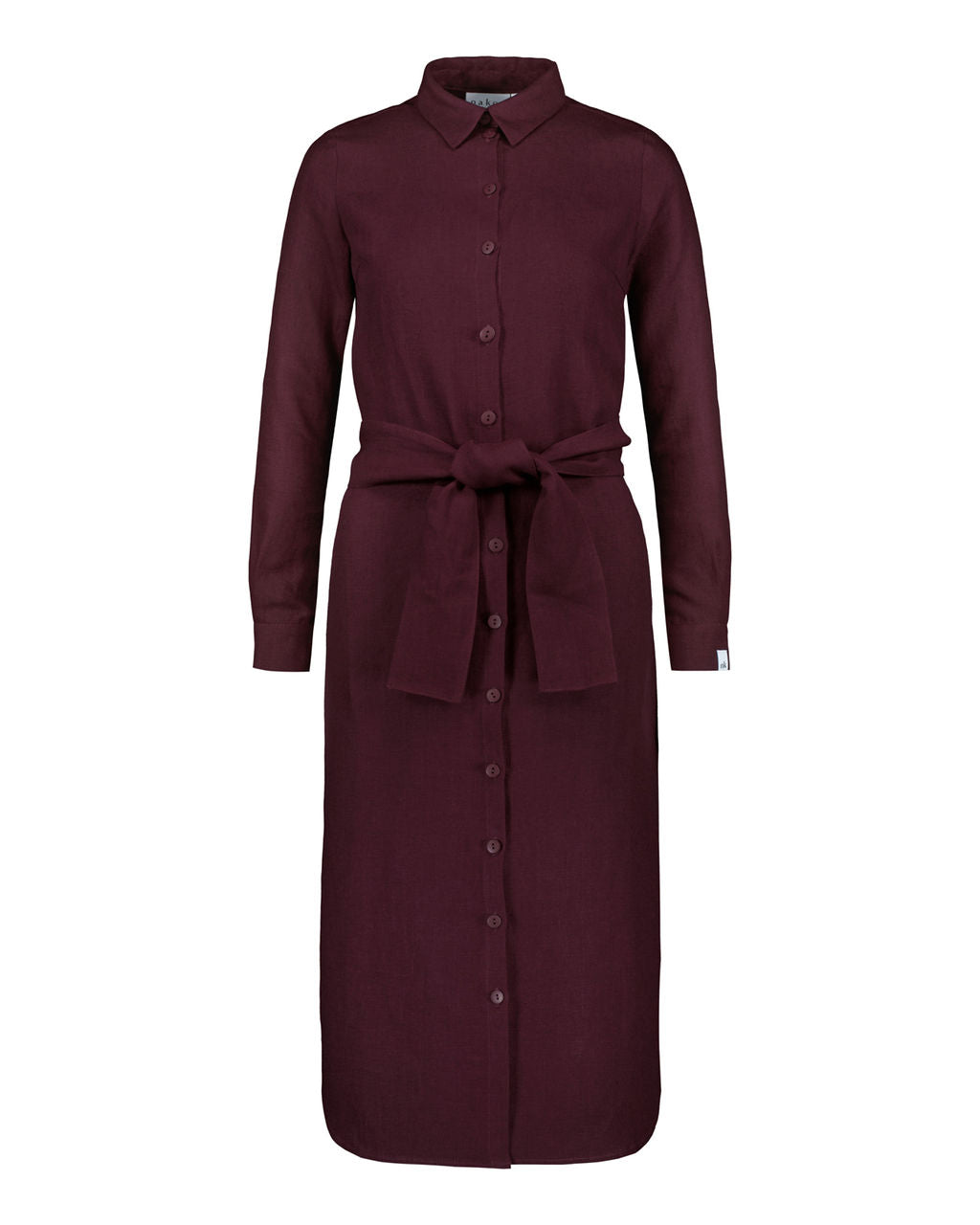 Chloe Dress Linen, Merlot