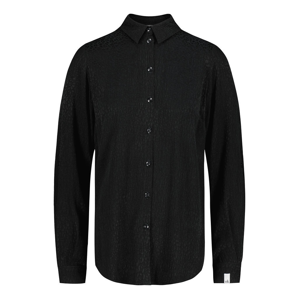 Chloe Shirt, Black Leo