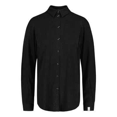 Chloe Shirt, Black Leo