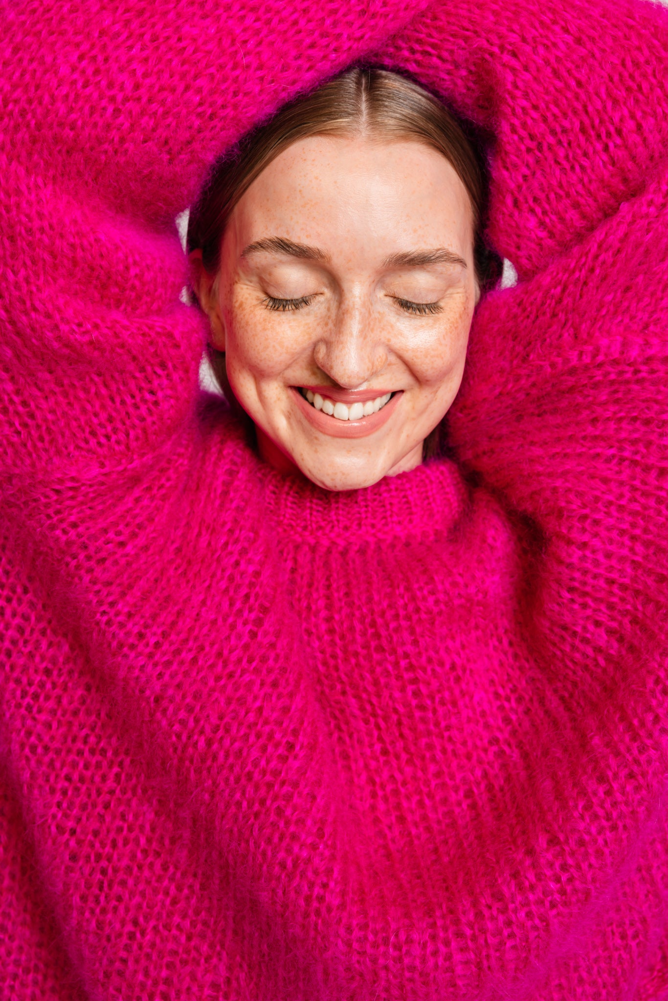 Chunky Sweater O, Think Pink