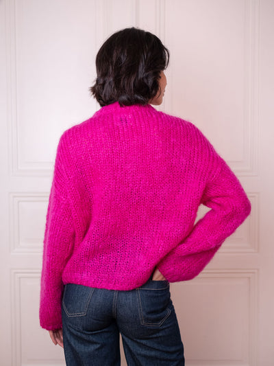 Chunky Sweater O, Think Pink
