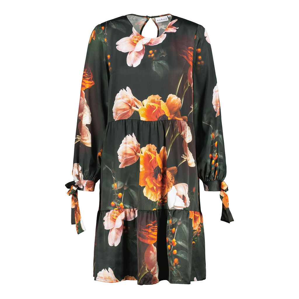 Hailey Dress, Copper Flower