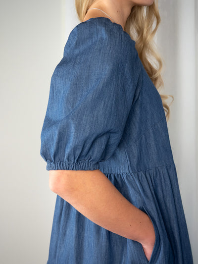 Irene Puuvillamekko, Denimsininen