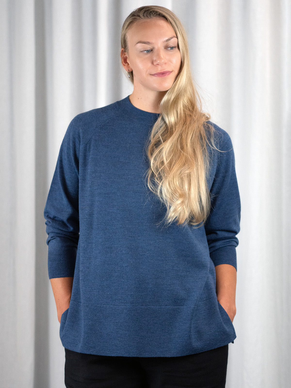 Jolie Merinovillapusero, Denim