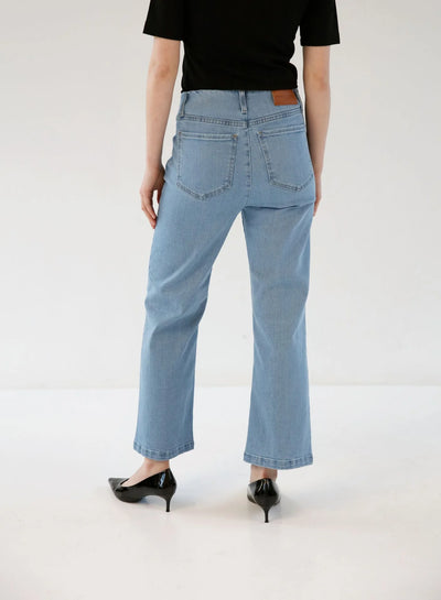 Wide Denim, Faded Blue