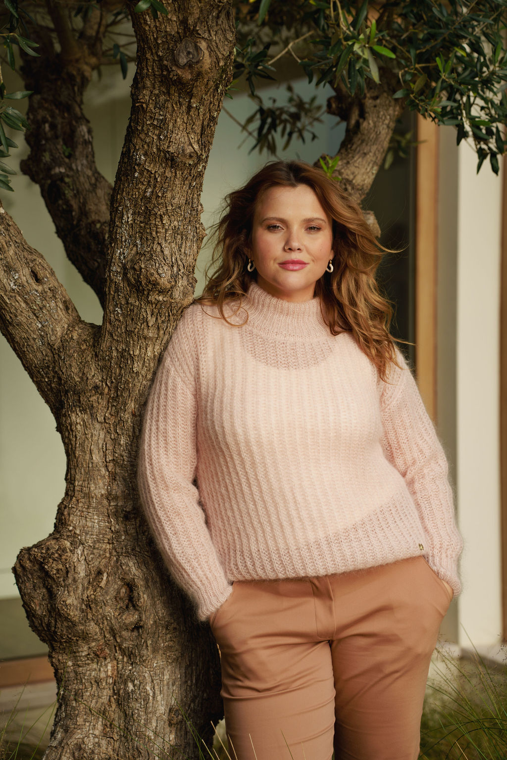 Robin Mohair Knit, Champagne