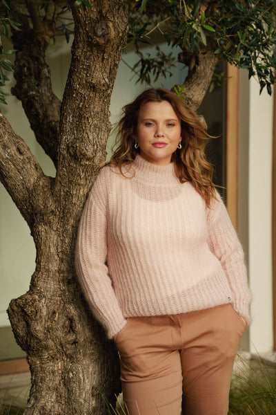 Robin Mohair Knit, Champagne