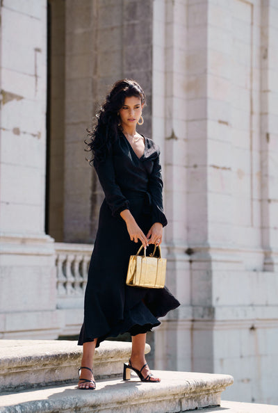 Eloise Dress, Black Leo