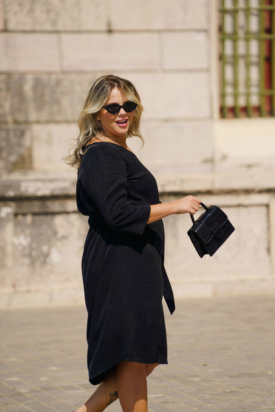 Vera Dress, Black Leo