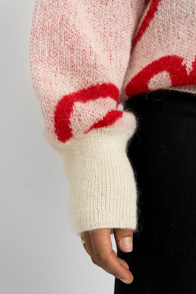 Tintti Love Mohair, Valkoinen/Punainen