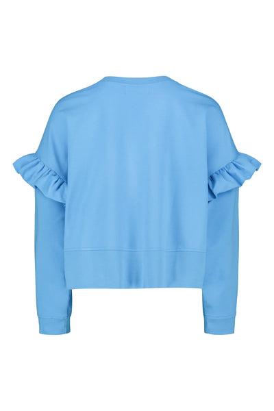 Frill Sweater, Air Blue