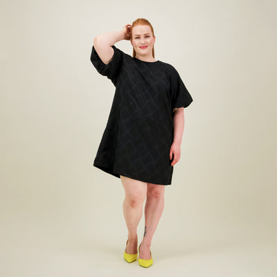 Jacquard Dress, Licorice
