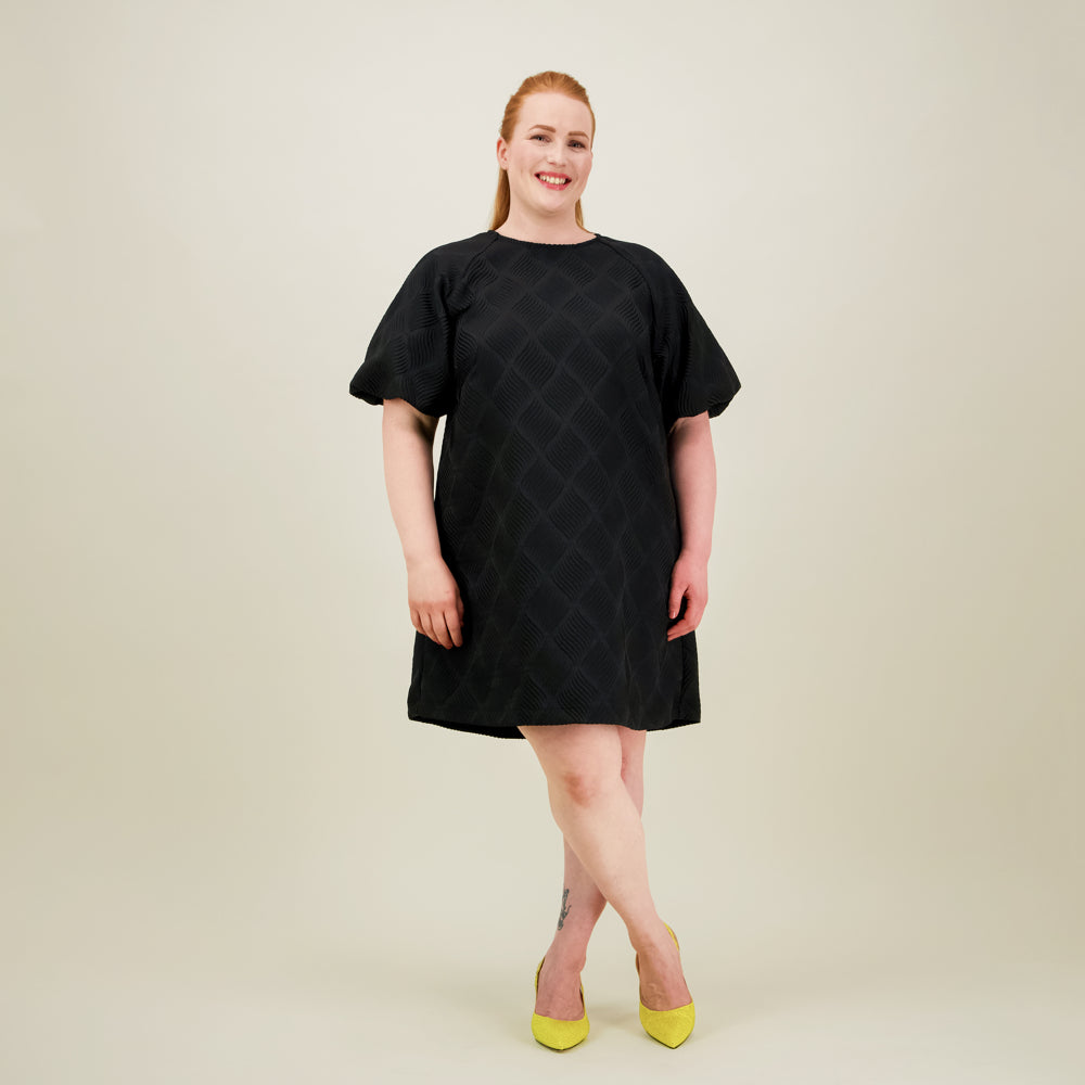 Jacquard Dress, Licorice