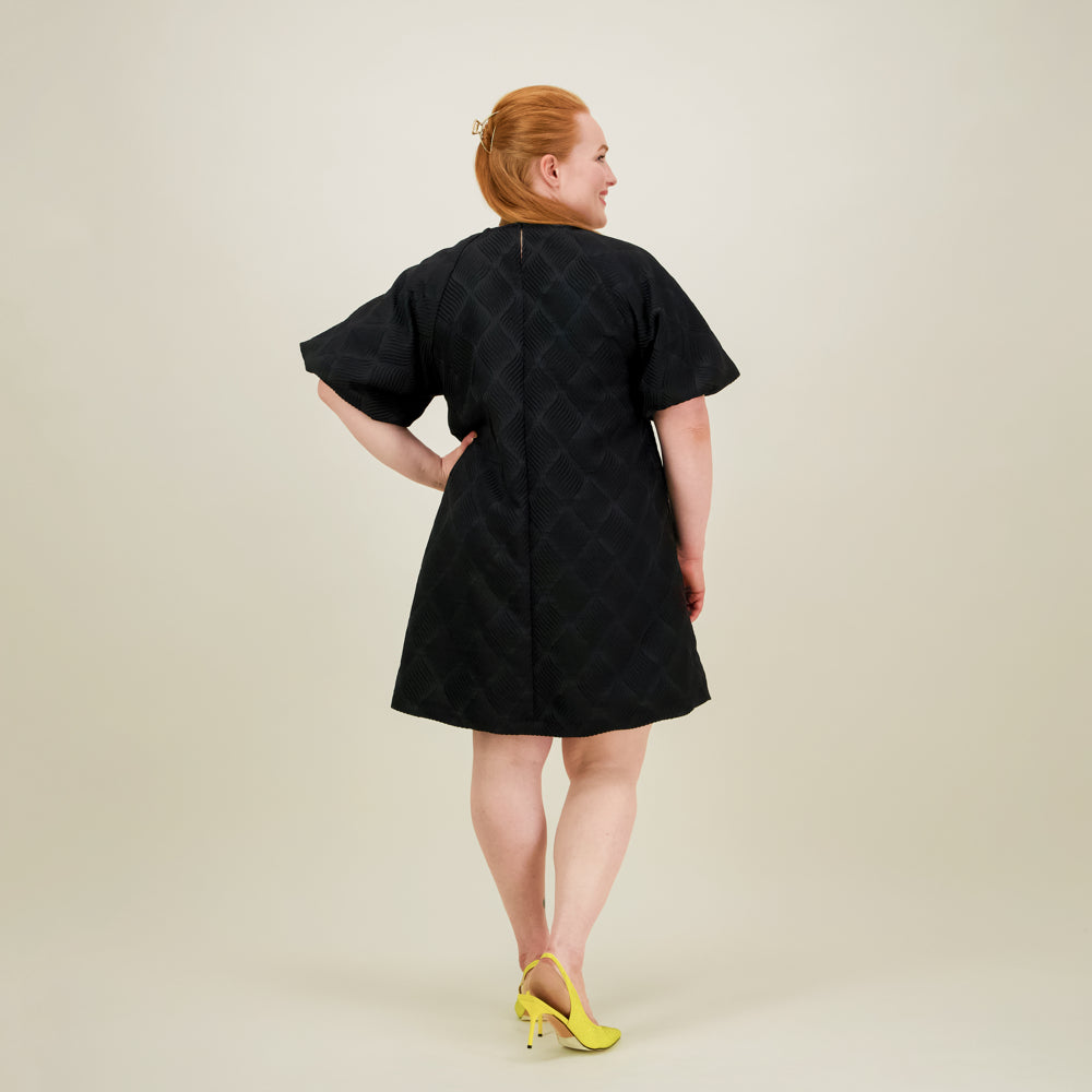 Jacquard Dress, Licorice