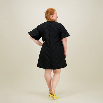 Jacquard Dress, Licorice
