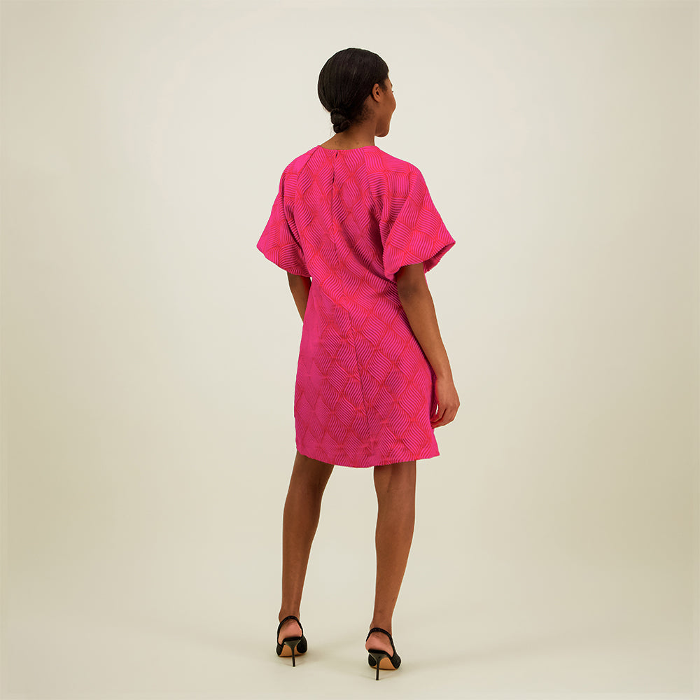 Jacquard Dress, Pinky