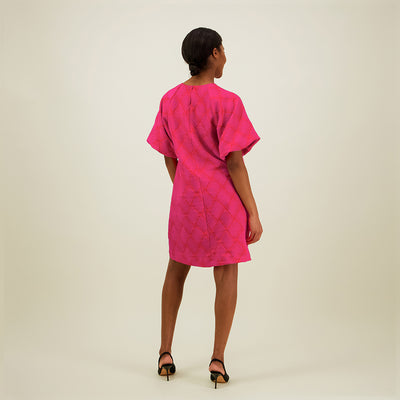 Jacquard Dress, Pinky