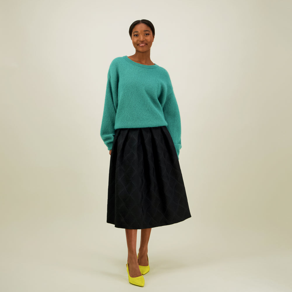 Jacquard Skirt, Licorice